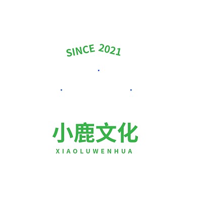 小鹿文化标志logo