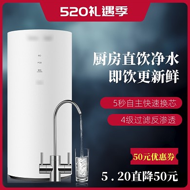 简约520净水机促销直通车