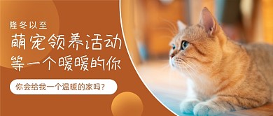 萌宠领养活动喵星人公众号首图