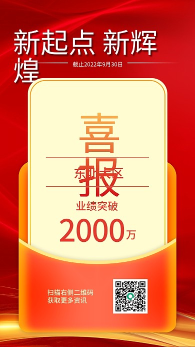 电商喜报贺报战报手机海报