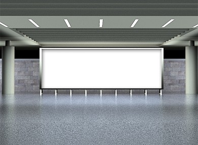 室内广告牌样机