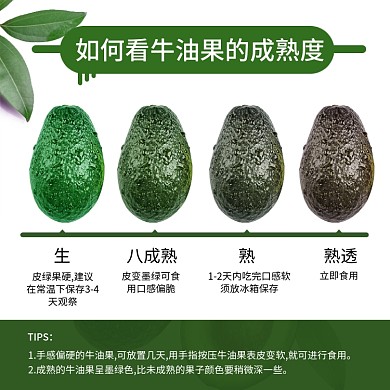 水果生鲜牛油果食用说明主图
