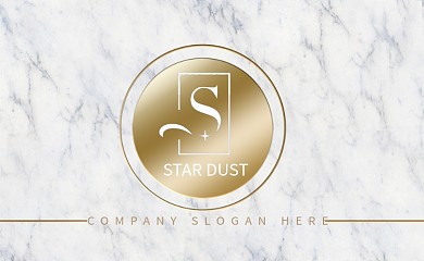 白色大理石简约名片