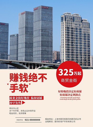 商铺出售出租海报