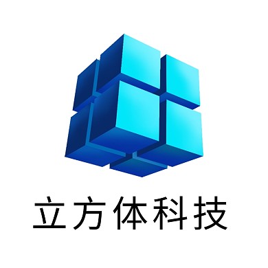 蓝色立体科技LOGO
