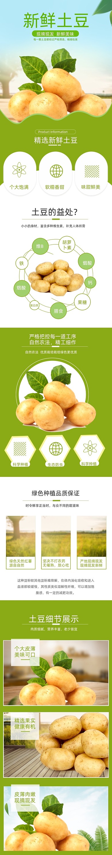 土豆蔬菜食品详情页