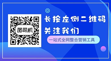 蓝色线条简约营销方法关注二维码