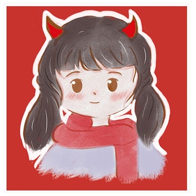 小女生牛年春节过年可爱卡通闺蜜头像