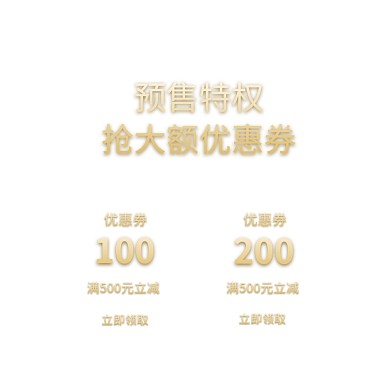 预售特权优惠券主图
