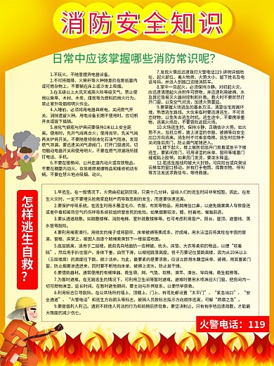 消防安全展板图片