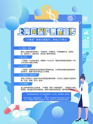 上海医保沪惠保宣传海报