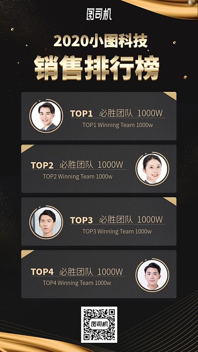 2020销售排行榜手机海报
