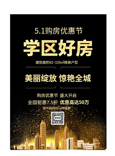 5.1优惠购房节印刷海报