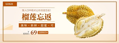 水果榴莲海报banner