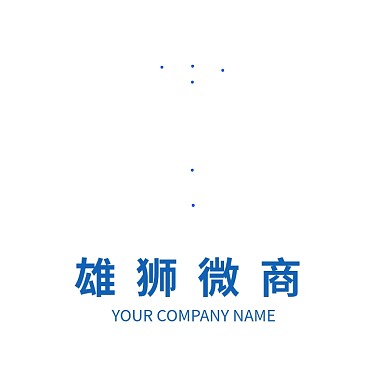 雄狮微商狮子徽章标志logo