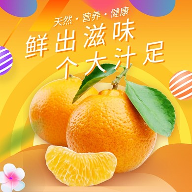 水果橘子橙子脐橙主图