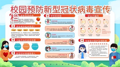 AICDR学校预防新型冠状病毒宣传栏