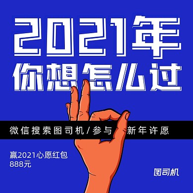 2021年话题手绘卡通手机方图