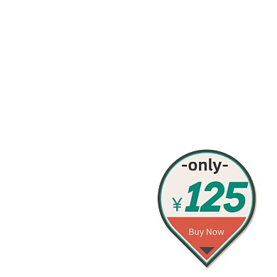 水滴形复古价格标签