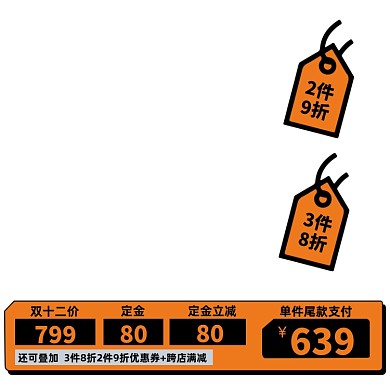 潮流时尚服饰鞋帽活动主图图标