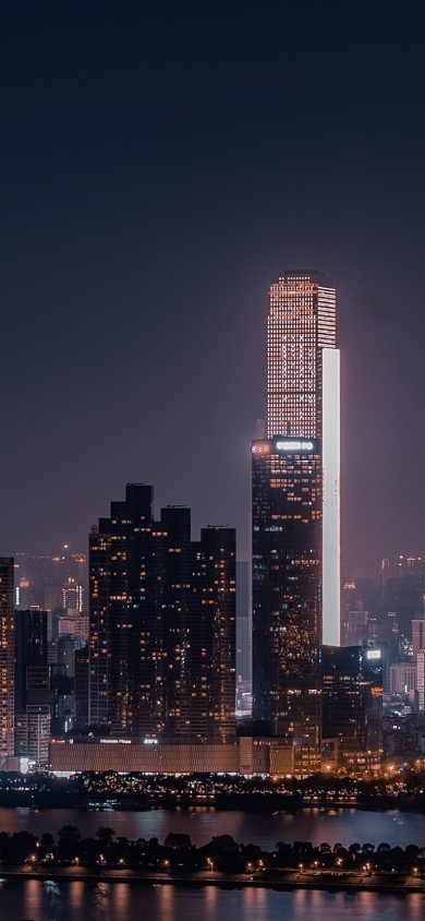 星城长沙夜景夜晚城市手机壁纸