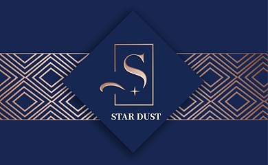 蓝色简约名片模板