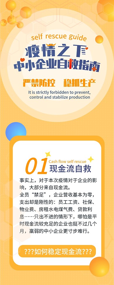 原创新冠病毒防控疫情企业自救指南内容长图