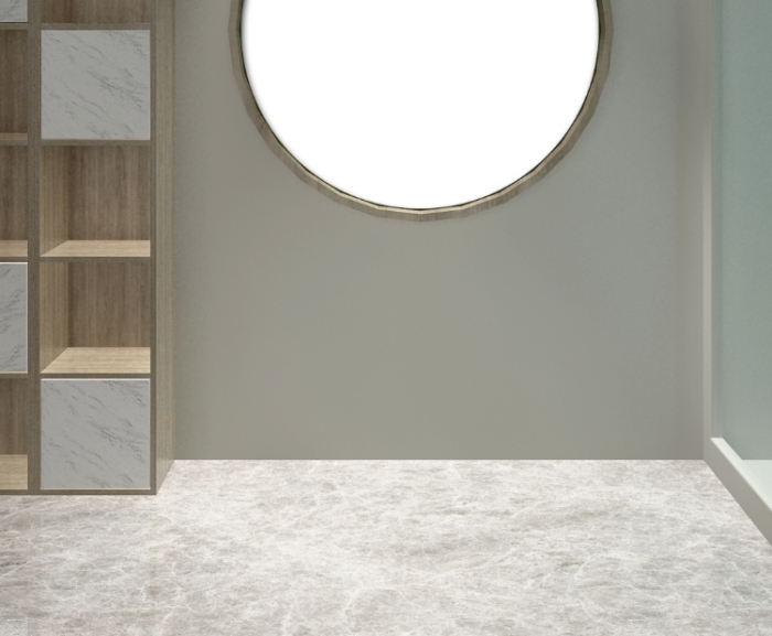 室内挂墙圆形海报样机