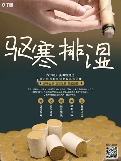 艾灸销售推广海报