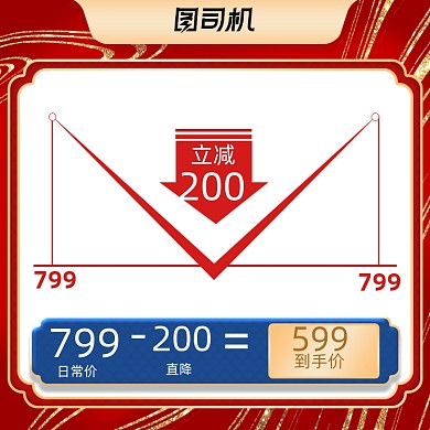 双11价格曲线降价主图