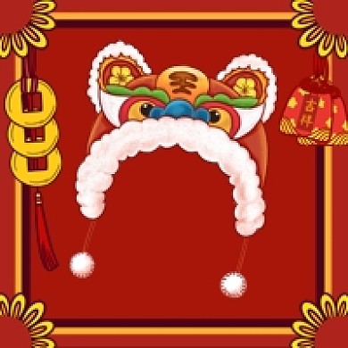 中国风老虎帽子虎年头像