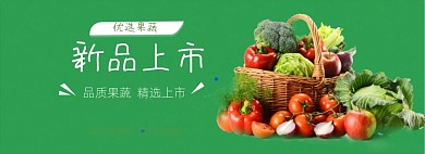 生鲜水果蔬菜助农电商海报banner