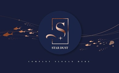 蓝色大气名片模板