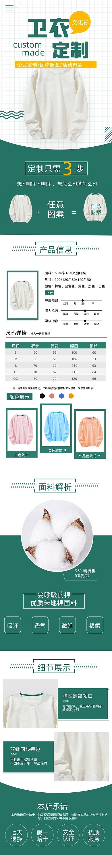 卫衣来图定制卫衣衣服服饰工厂详情页