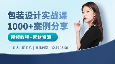 包装设计实战课简约课程封面
