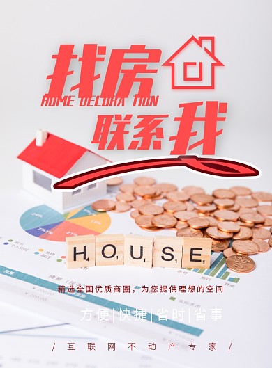 创意房产中介印刷海报