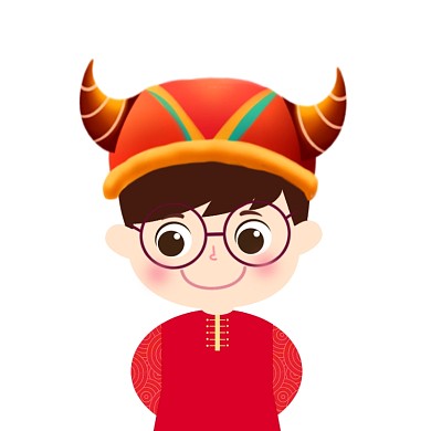 春节牛年过年情侣微信头像