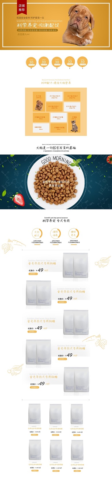 宠物用品猫粮狗粮电商首页