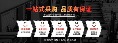 一站式采购物流五金工厂定制海报