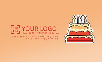 生日蛋糕店卡通名片