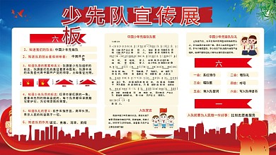 少先队校园宣传栏展板