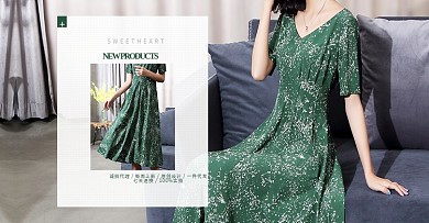 淘宝天猫阿里巴巴夏装连衣裙海报