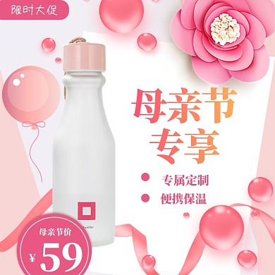 母亲节康乃馨直通车模板