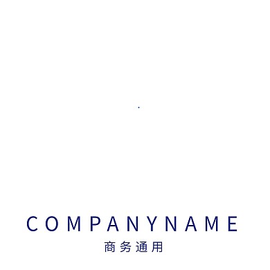 深蓝色大气商务logo