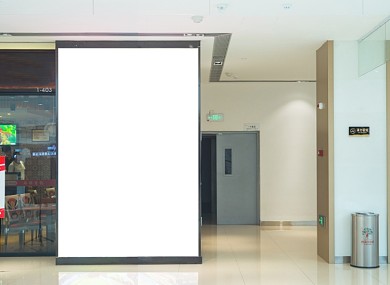 室内商场墙面海报样机