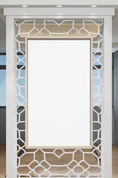 创意墙面海报贴图样机