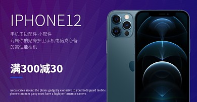 iPhone12苹果手机正品促销海报