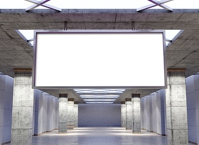 室内吊顶广告样机