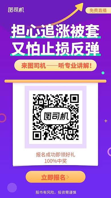 紫色扁平化金融手机海报
