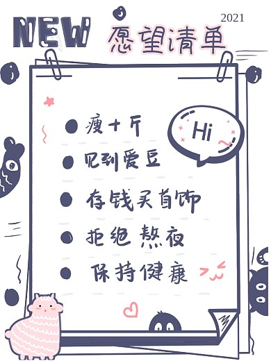 2021愿望清单海报